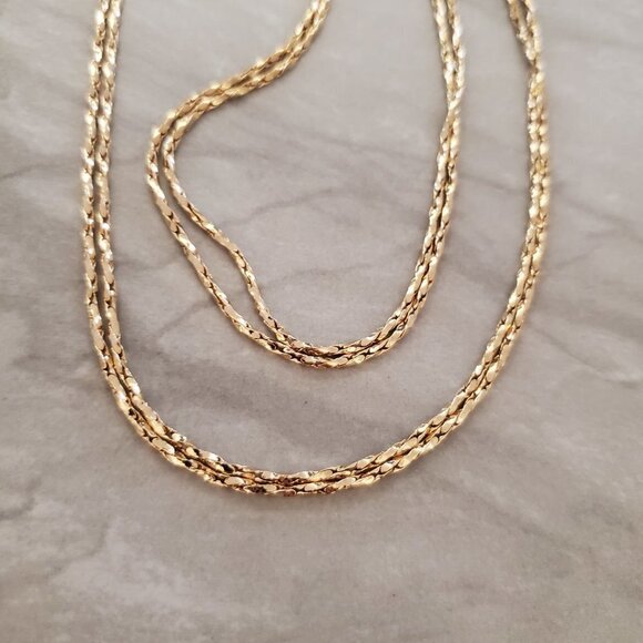 ✨ LOFT Gold Multi Chain Classic Tassel Pendant Necklace ✨ - Picture 8 of 9